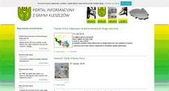 Desktop Screenshot of gminakleszczow.info